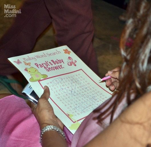 Parul baby shower games