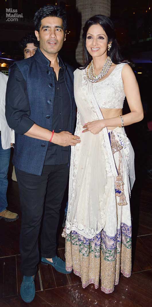 Sridevi with Manish Malhotra
