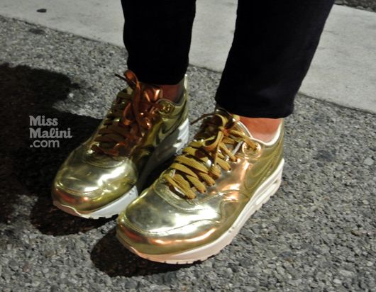 gold Nikes