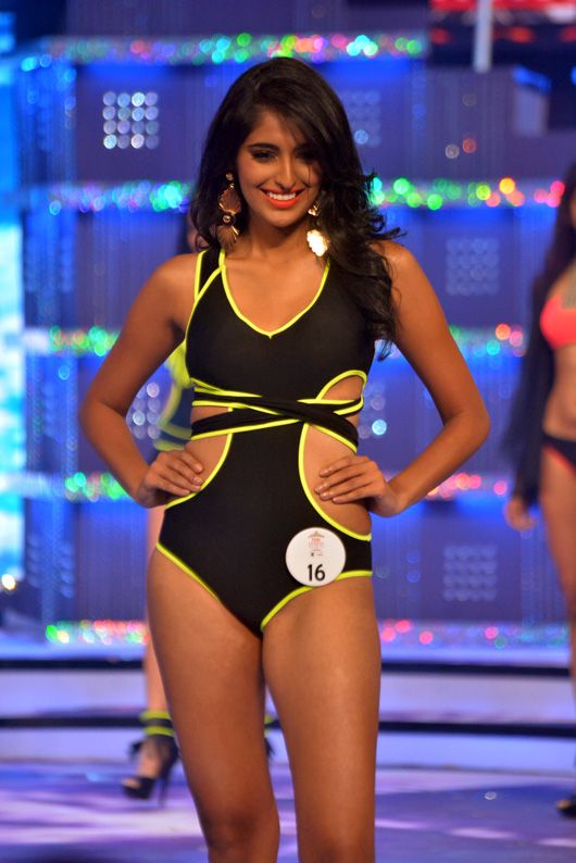 Malini Ramani swimwear worn by a finalist at this year's Miss India contest!