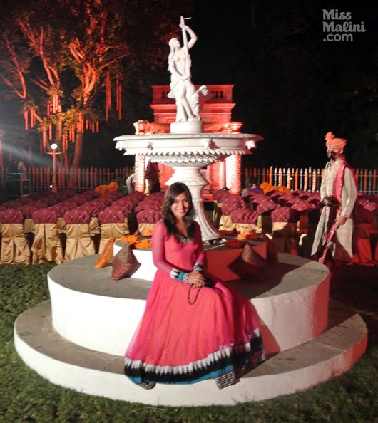 MissMalini at Taj Falaknuma