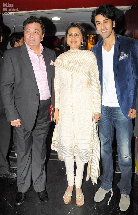 Rishi Kapoor, Neetu Singh and Ranbir Kapoor