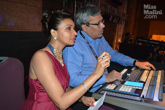 Achla Sachdev at the console