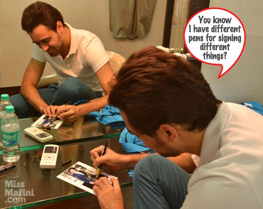 Imran Khan signing your goodie