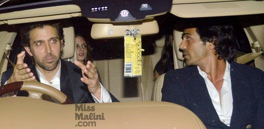 Hrithik and Sussanne Roshan and Arjun Rampal