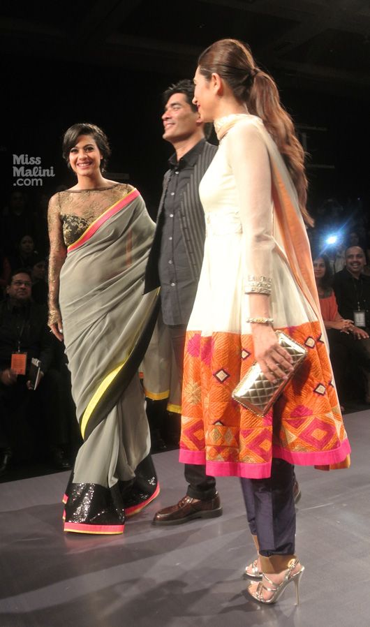 Kajol, Manish Malhotra and Karisma Kapoor