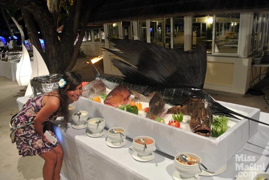 Sail fish for dinner, Club Med Kani