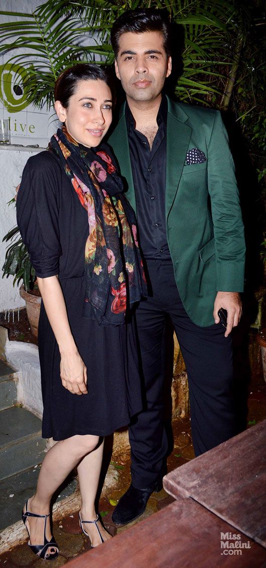 Karisma Kapoor and Karan Johar