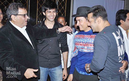 Subhash Ghai with Aamir and Salman Khan