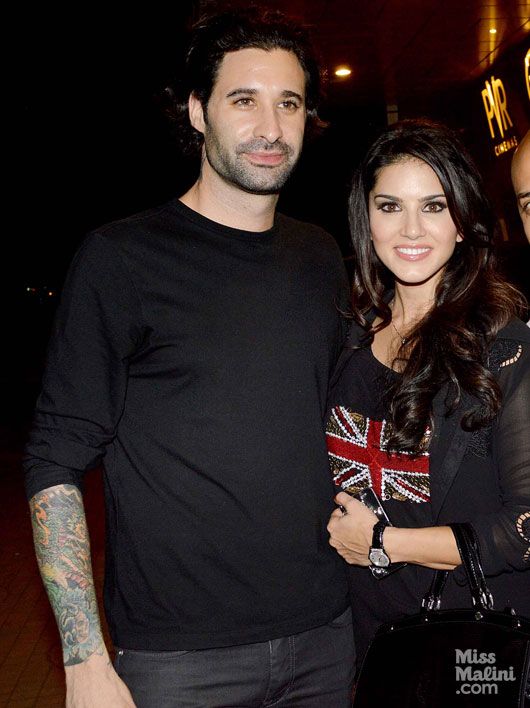 Daniel Weber and Sunny Leone