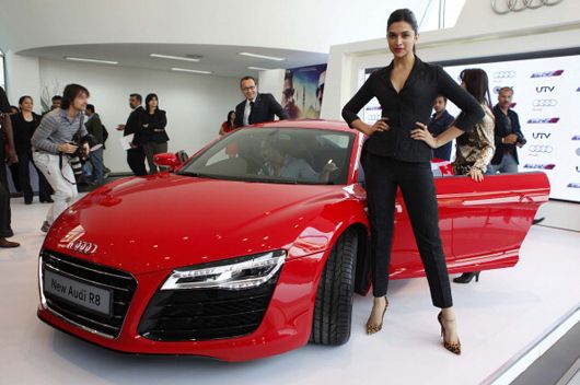 Deepika Padukone at the Audi R8 launch in Delhi