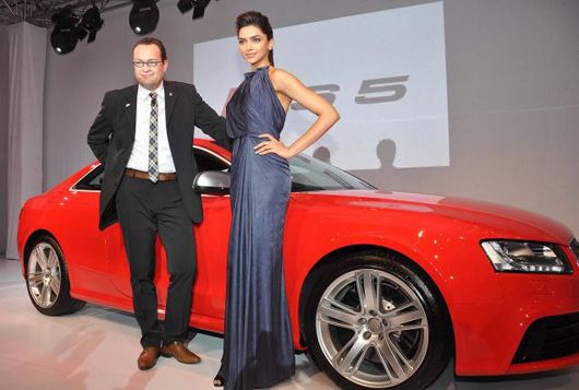 Deepika launches the new Audi A7 and RS5 in New Delhi