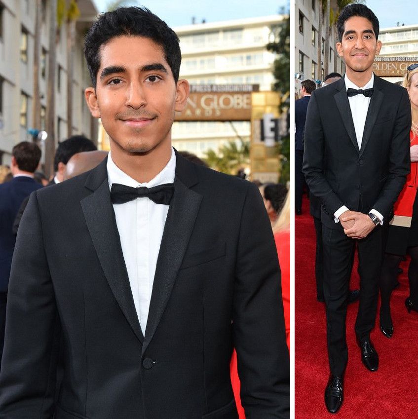 Dev Patel in Burberry at the 70th Annual Golden Globe Awards