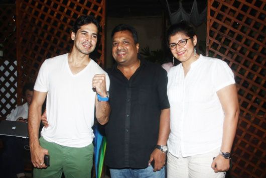 Dino Morea with Sanjay and Anu Gupta