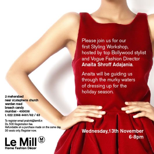 Le Mill to host a styling workshop