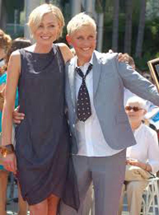 Ellen DeGeneres and Portia de Rossi (Photo Courtesy | en.wikipedia.org)