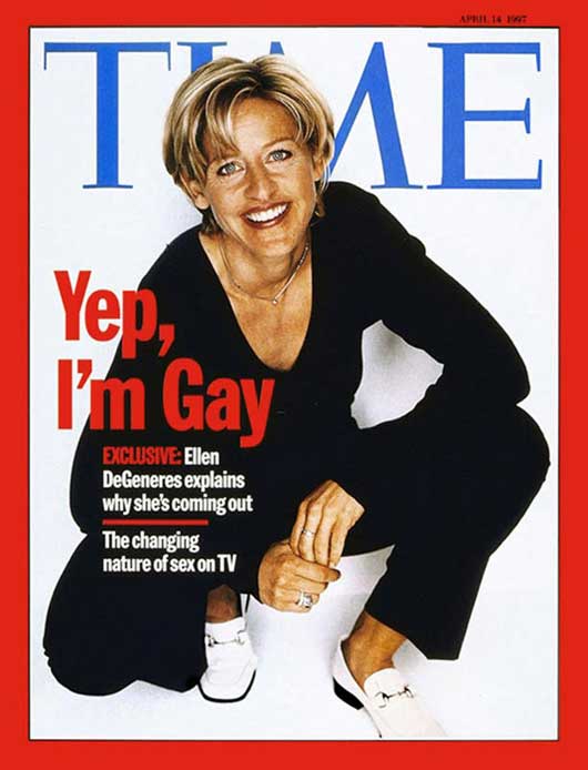 Ellen DeGeneres, Time Magazine, April 1997