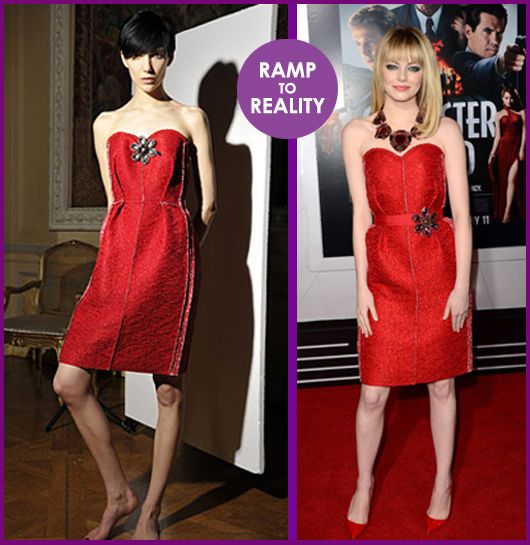 Ramp to Reality: Emma Stone in Lanvin
