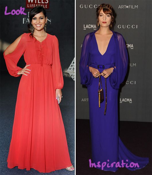 Left : MissMalini in Bebe, Right: Florence Welch (Image: markdsikes.com)