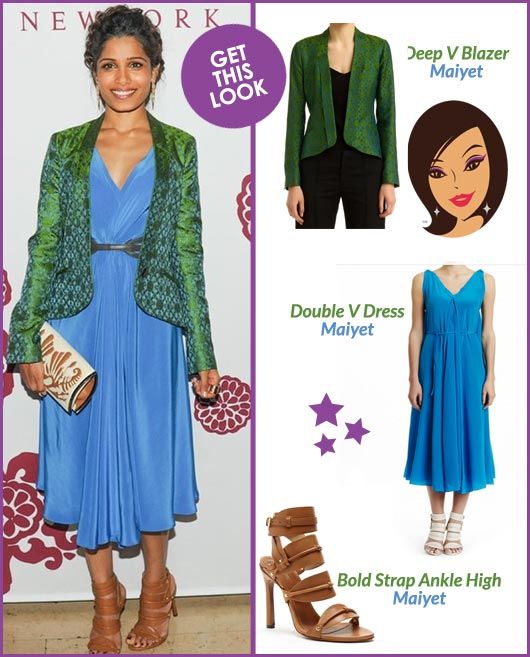 Get This Look: Freida Pinto in Maiyet