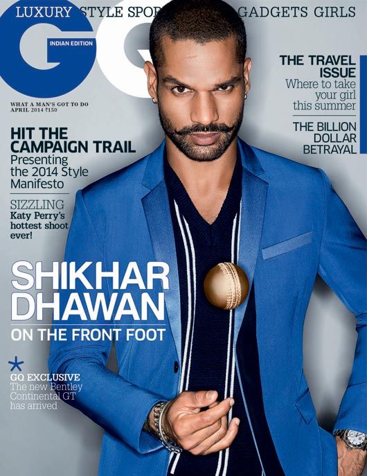 Cricketer Shikhar Dhawan Snags a Cover With GQ