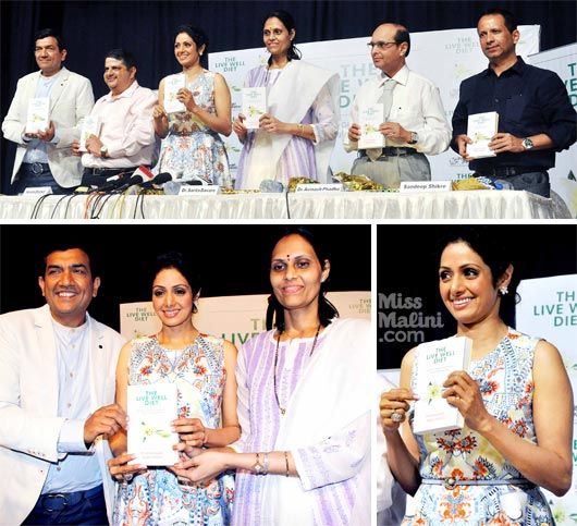 Sridevi at 'The Live Well Diet' a book launch