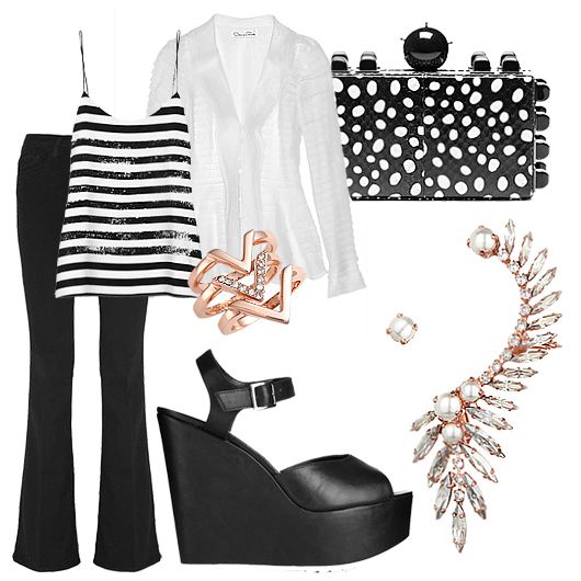Going Out Black and White Look