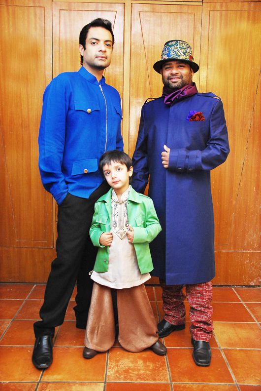 Armaan and Hiren Kakad with Ranjit Rodricks