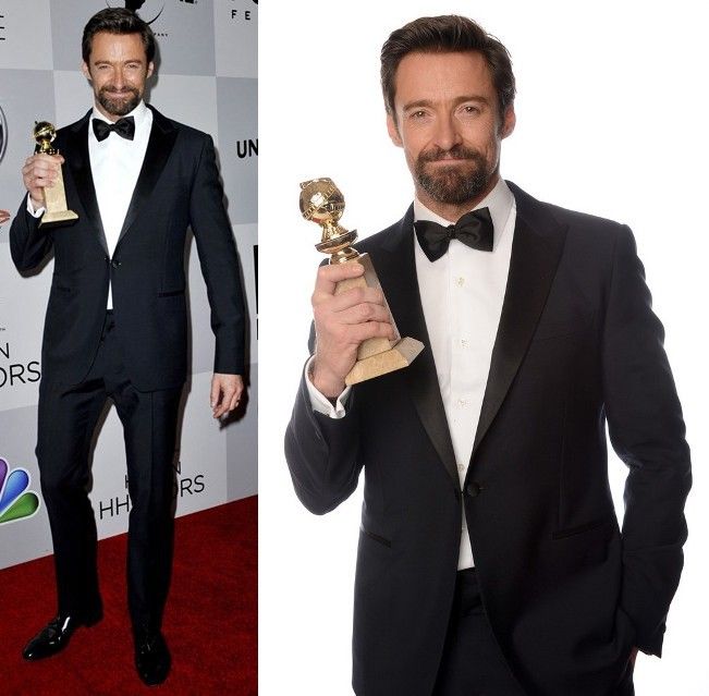 Hugh Jackman in Louis Vuitton at the 70th Annual Golden Globe Awards (Photo courtesy | Louis Vuitton)