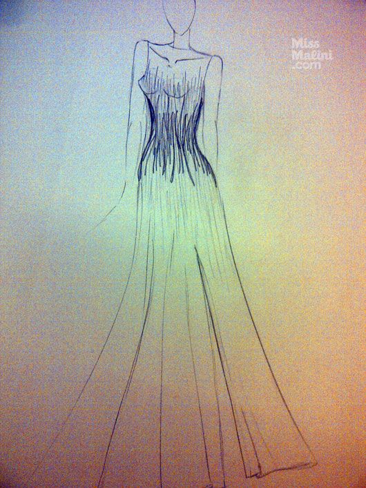 Sketches of Riyaz Gangji's collection for IRFW 2012
