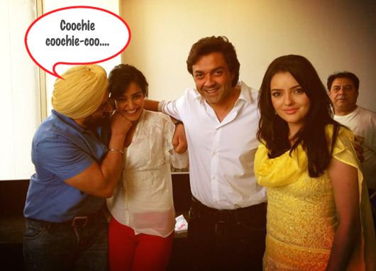Sunny Deol Gets Cheeky with Neha Sharma!