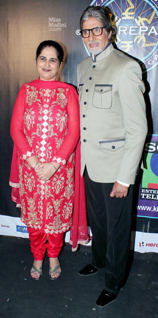 Sunmeet Kaur Sawhney with Amitabh Bachchan