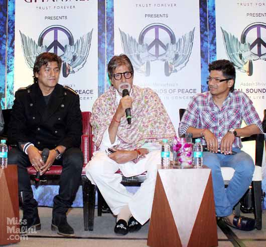 Aadesh Shrivastava, Amitabh Bachchan and Shaan