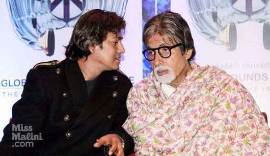 Aadesh Srivastava with Amitabh Bachchan