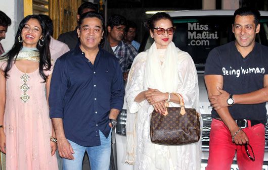 Pooja Kumar, Kamal Hassan, Rekha and Salman Khan