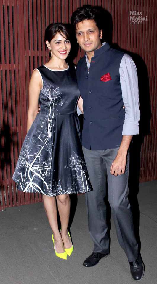 Riteish & Genelia at Kangana's birthday party