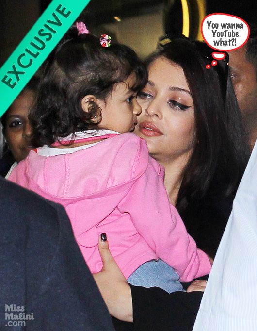Aaradhya Bachchan Loves Mommy’s Cell Phone