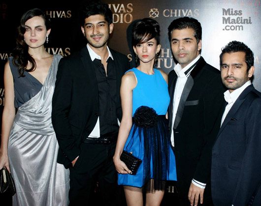 Karan with the cast of Strangers In The Night