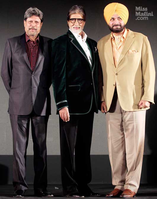 Kapil Devi, Amitabh Bachchan and Navjot Singh Siddhu