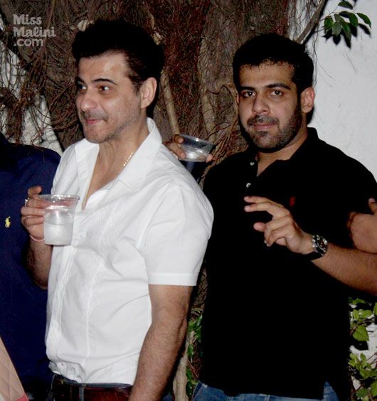 Sanjay Kapoor with a friend