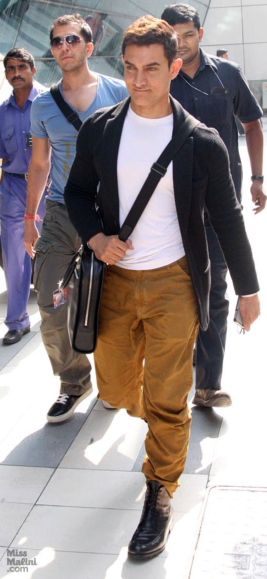 Aamir Khan at Mumbai airport