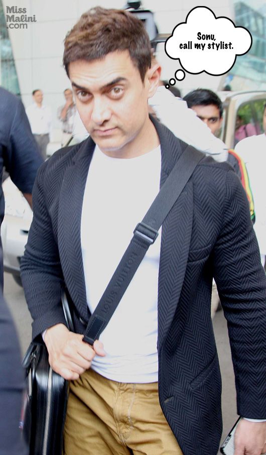 Aamir Khan at Mumbai airport