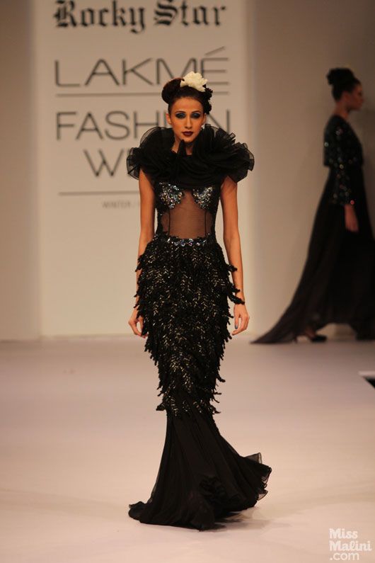 Rocky S. is Back in Black at Lakme Fashion Week