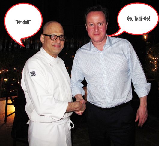 Rahul Akerkar with David Cameron
