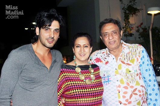 Zayed Khan with Nazneen and Ranjeet Bedi