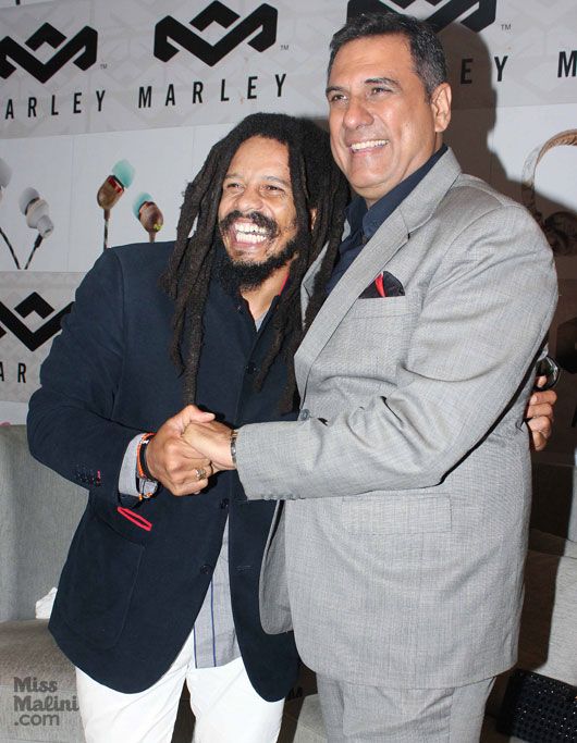 Rohan Marley with Boman Irani