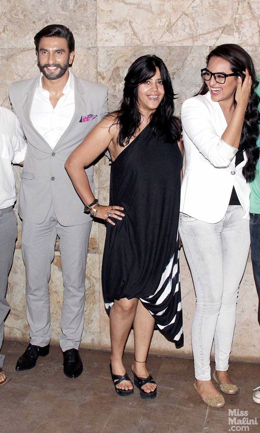 Ranveer Singh, Ekta Kapoor, Sonakshi Sinha