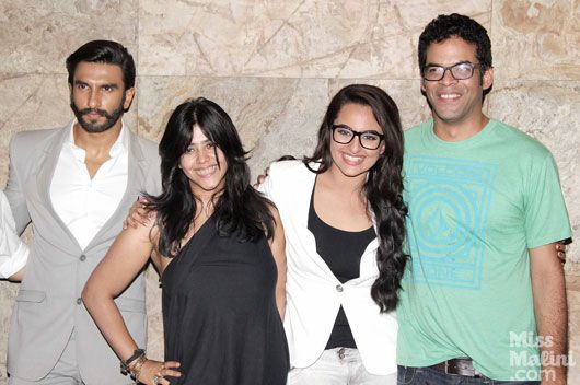 Ranveer Singh, Ekta Kapoor, Sonakshi Sinha and Vikramaditya Motwane