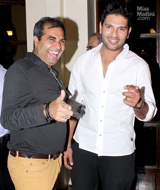 Yuvraj Singh with Shailendra Singh