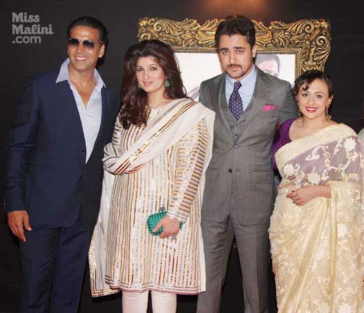 Akshay and Twinkle Khanna with Imran and Avantika Khan